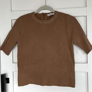 ZARA knit top with sleeves